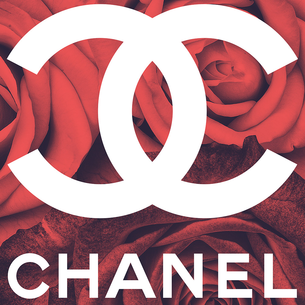 Chanel Flowers Modern Fashion Canvas Wall Art